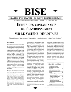 Bulletin d`information en santé environnementale (BISE)